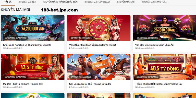 188BET Virtual 🎖️ link vào 188BET mới nhất 2026 - Link 188 BET 10 Thưởng khuyến mãi lớn tại 188bet